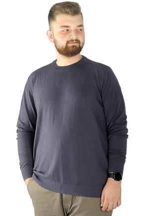 پلیور سایز بزرگ طوسی مردانه سایز بزرگ Modexl - کد 358858564