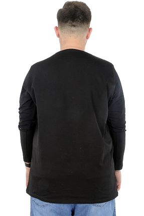 تیشرت سایز بزرگ مشکی مردانه سایز بزرگ Modexl - کد 175916324