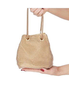 کیف دوشی طلائی زنانه پارچه ای VS ACCESSORY - کد 238825450