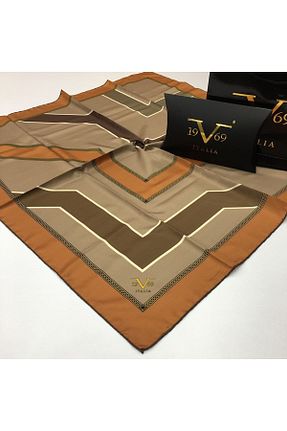 روسری قهوه ای پلی استر 19V69 ITALIA - کد 65446011