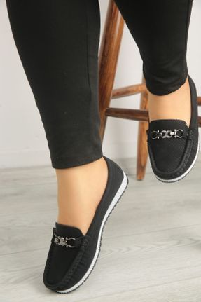 کفش کژوال مشکی زنانه چرم مصنوعی پاشنه کوتاه ( 4 - 1 cm ) پاشنه پر کد 772459924