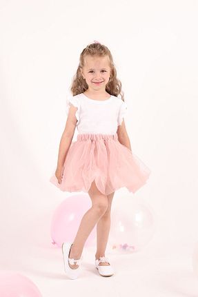 دامن صورتی بچه گانه پارچه Minia Concept Kids - کد 831221251