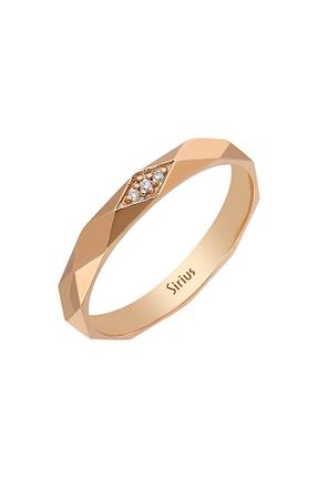 انگشتر برلیان قرمز 8 عیار Sirius Pırlanta - کد 91009081