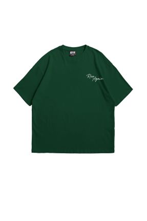 تی شرت سبز زنانه اورسایز تکی کد 835053688
