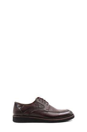 کفش کلاسیک قهوه ای مردانه چرم طبیعی پاشنه کوتاه ( 4 - 1 cm ) پاشنه ساده کد 794591234