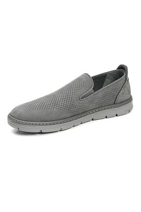 کفش پیاده روی طوسی مردانه چرم اصل Greyder - کد 835087491