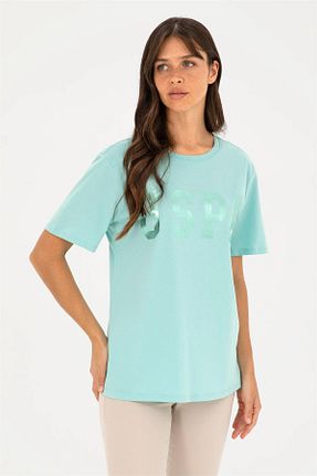 تیشرت سبز زنانه Fitted U.S. Polo Assn. - کد 835111648