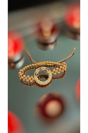 دستبند جواهر زرد زنانه زیرکن MeriTakı - کد 446097287