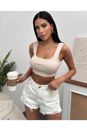 بلوز بژ زنانه ساده Chicup - کد 835202131