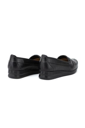 کفش کلاسیک مشکی زنانه چرم مصنوعی پاشنه کوتاه ( 4 - 1 cm ) پاشنه ساده کد 822325426