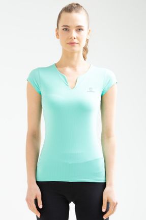 تی شرت سبز زنانه رگولار پوشاک ورزشی کد 835136802