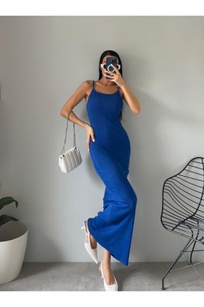 لباس آبی زنانه تریکو لیکرا کد 835228107