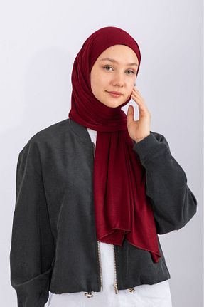 شال زرشکی زنانه ویسکون hijabchi - کد 804479472