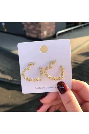 گوشواره جواهر طلائی سنگ CAXBERN - کد 452692724