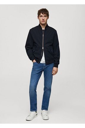 شلوار جین آبی مردانه رگولار MANGO Man - کد 788443332
