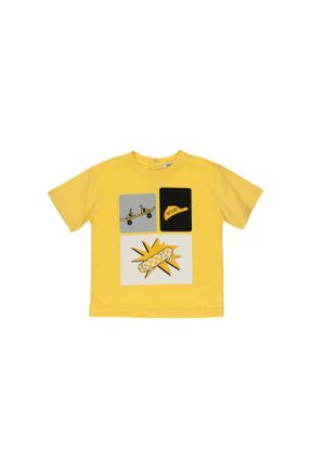 تی شرت زرد بچه گانه رگولار کد 664446444