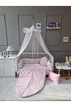 ست لحاف و روکش لحاف و روکش بالش کودک و نوزاد صورتی مخمل Yuar Baby - کد 835426118