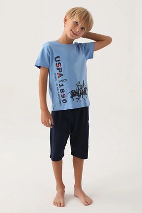 ست لباس راحتی آبی بچه گانه لیسانس دار	 U.S. Polo Assn. - کد 835466303