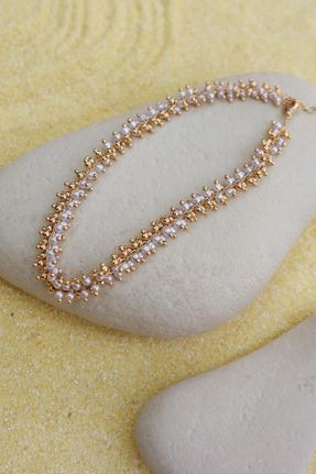 خلخال جواهری طلائی زنانه فولاد ( استیل ) کد 830303644