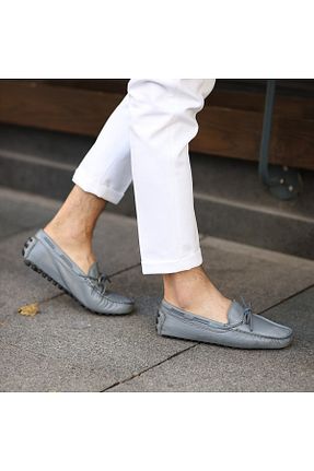کفش کژوال طوسی مردانه چرم خالص Sail Lakers - کد 70302637