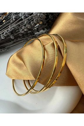 دستبند استیل (فولاد) طلائی زنانه استیل ضد زنگ Genel Markalar - کد 807249733
