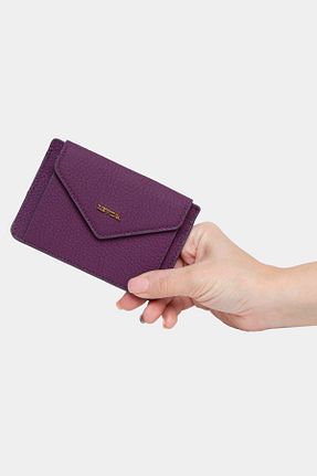 کیف پول بنفش زنانه ابعاد کوچک REWİNA - کد 835255527