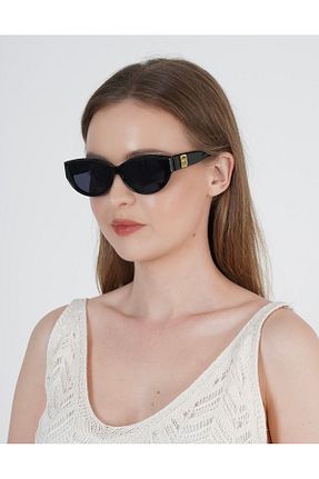 عینک آفتابی مشکی زنانه UV400 LOOKUP NEW - کد 834265067