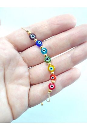 دستبند جواهر رنگی زنانه منجق Ennea Art - کد 775123305