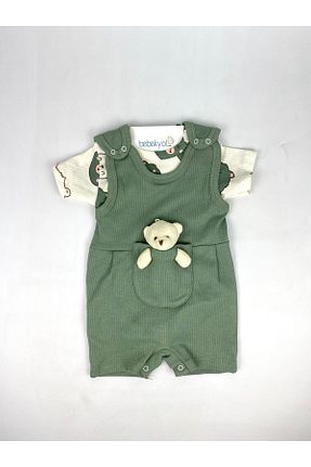 ست نوزادی سبز بچه گانه پنبه ای bebekyol - کد 826036318