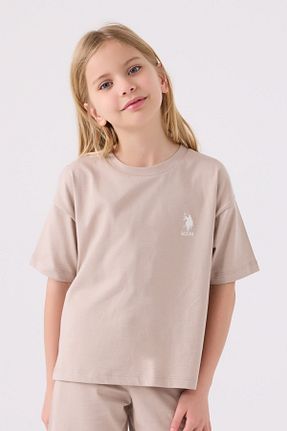 ست بالاتنه و پائین تنه بژ بچه گانه بافت U.S. Polo Assn. - کد 835620757