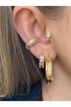 گوشواره غضروفی جواهرات طلائی زنانه کد 324952562