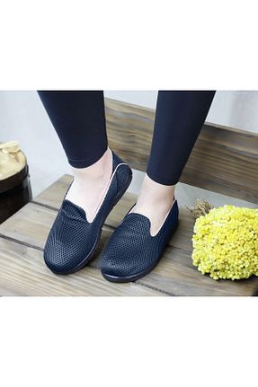 کفش اسنیکر مشکی زنانه بدون بند ALMİNA - کد 250247032