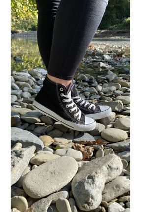 کفش کژوال مشکی زنانه پارچه نساجی پاشنه متوسط ( 5 - 9 cm ) پاشنه ساده کد 761841701
