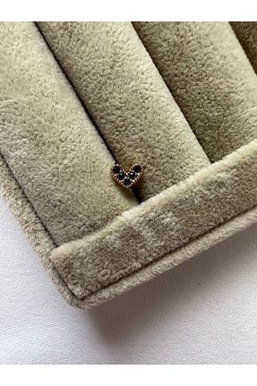 گوشواره غضروفی جواهر سبز زنانه استیل ضد زنگ ringbox - کد 705515909