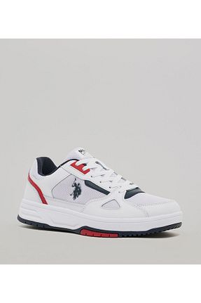 کفش اسنیکر سفید مردانه بند دار U.S. Polo Assn. - کد 833117288