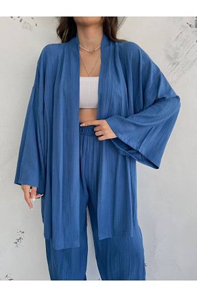کیمونو و کافتان آبی زنانه جین DIEANDMORE - کد 835669118