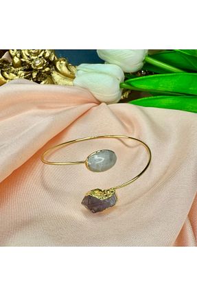 دستبند جواهر بنفش زنانه سنگ طبیعی Elifsu Jewelry - کد 835696213