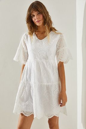 لباس نباتی زنانه بافتنی Bianco Lucci - کد 835712996