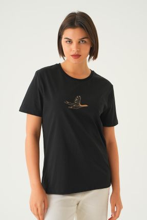 تی شرت مشکی زنانه کد 832712171