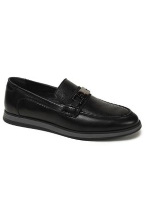 کفش لوفر قهوه ای مردانه چرم طبیعی پاشنه کوتاه ( 4 - 1 cm ) کد 835713647