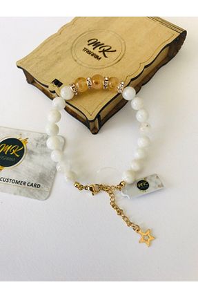 دستبند جواهر رنگی زنانه سنگ طبیعی MK tasarım - کد 833951083