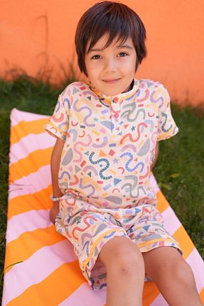 ست لباس راحتی رنگی بچه گانه طرح دار Mini Muse Kids - کد 835374835