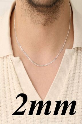 گردنبند نقره رنگی مردانه 925 عیار Valen Silver - کد 835406999