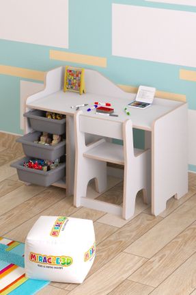 میز کار کودک سفید MDF 50 cm 90 cm کد 808167464
