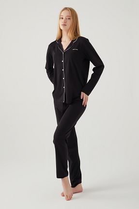ست لباس راحتی قهوه ای زنانه ساده Pierre Cardin - کد 835439142