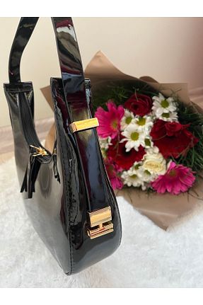 کیف دوشی مشکی زنانه چرم مصنوعی MONAROSA - کد 815328410