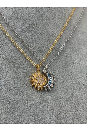 گردنبند جواهر طلائی زنانه برنجی Nurşah Özcan Store - کد 835504357