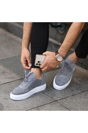 کفش کژوال طوسی مردانه چرم خالص Sail Lakers - کد 318408844