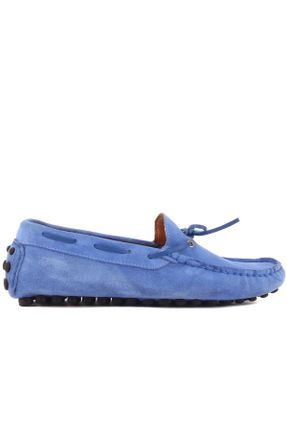 کفش کلاسیک آبی مردانه جیر پاشنه کوتاه ( 4 - 1 cm ) پاشنه ساده کد 366856607