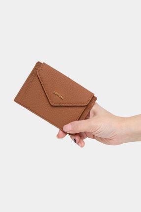 کیف پول قهوه ای زنانه ابعاد کوچک REWİNA - کد 835131733